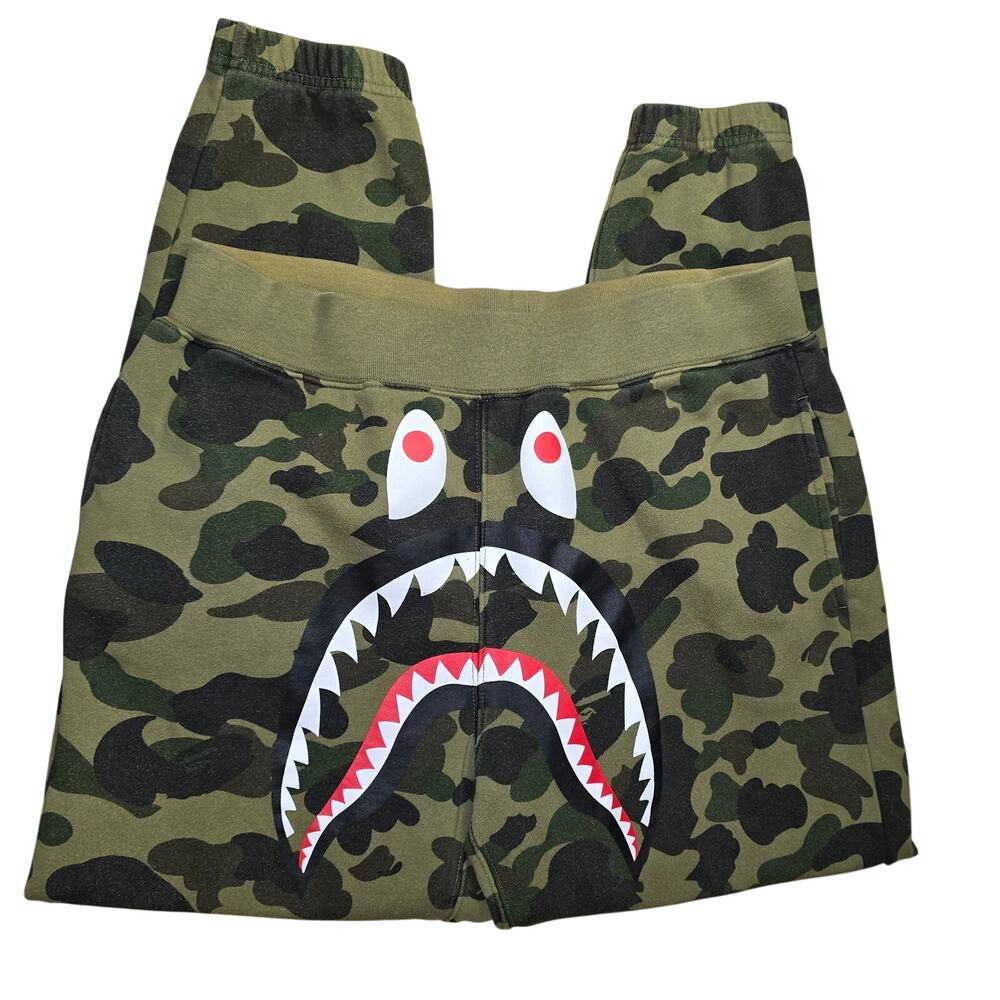 A Bathing Ape Camo Jogger Sweatpants Mens Size XL